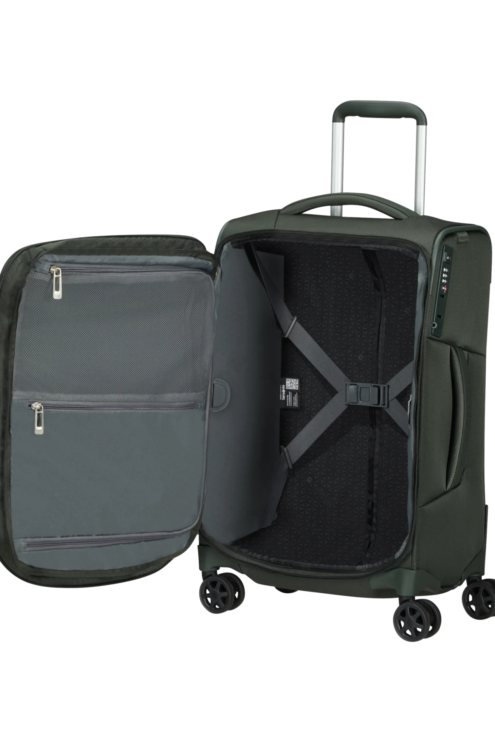 Respark - Trolley espandibile (4 ruote) 55cm