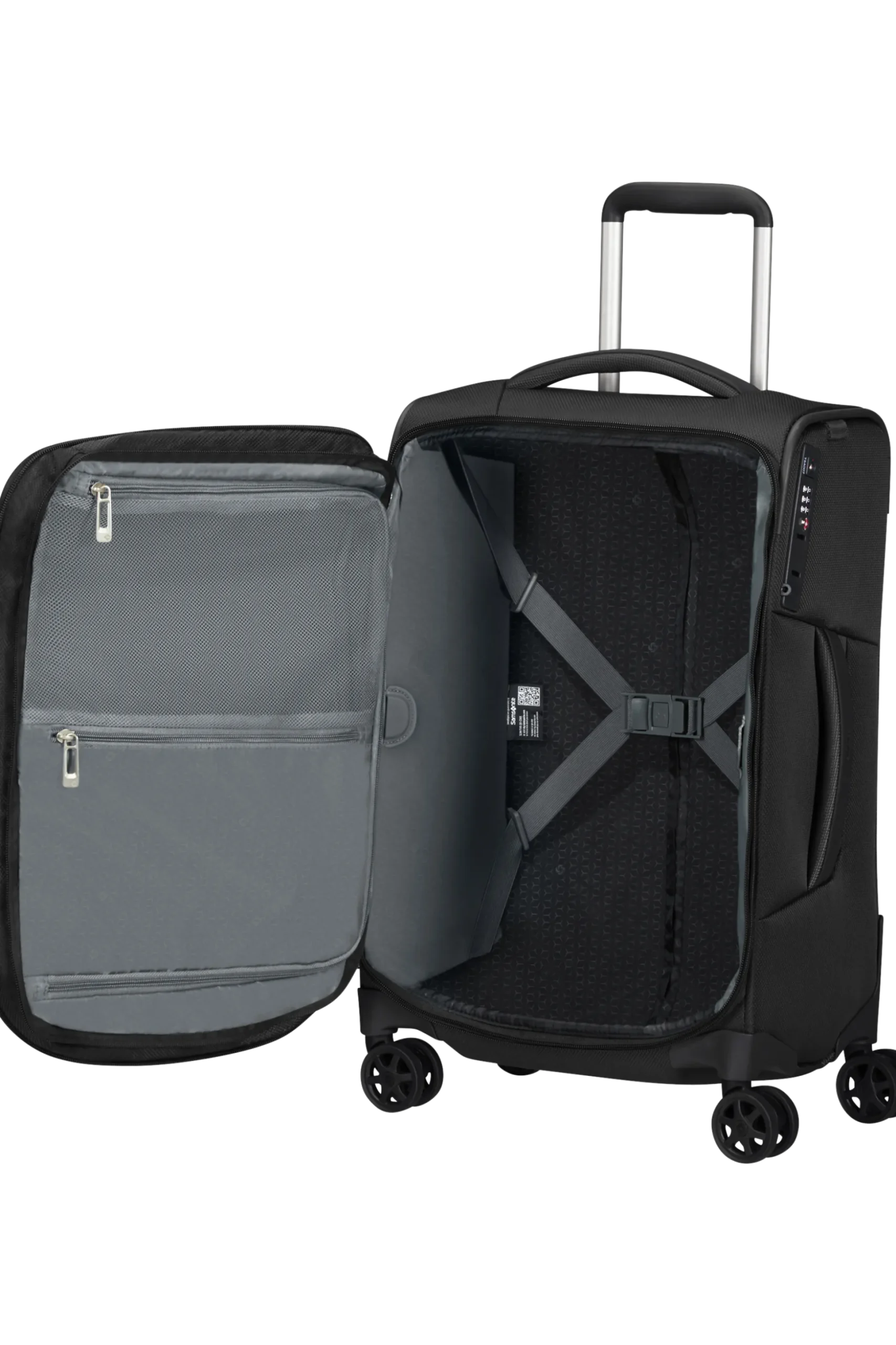 Respark - Trolley espandibile (4 ruote) 55cm