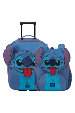 STITCH SET 3 - (Valigia (2 ruote) 45cm + Zaino)