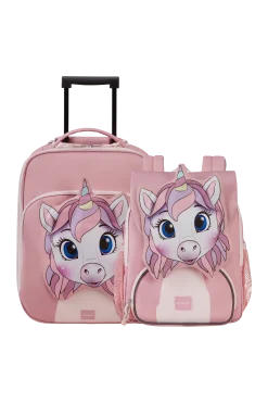 UNICORN TESS SET 3 - (Valigia (2 ruote) 45cm + Zaino)
